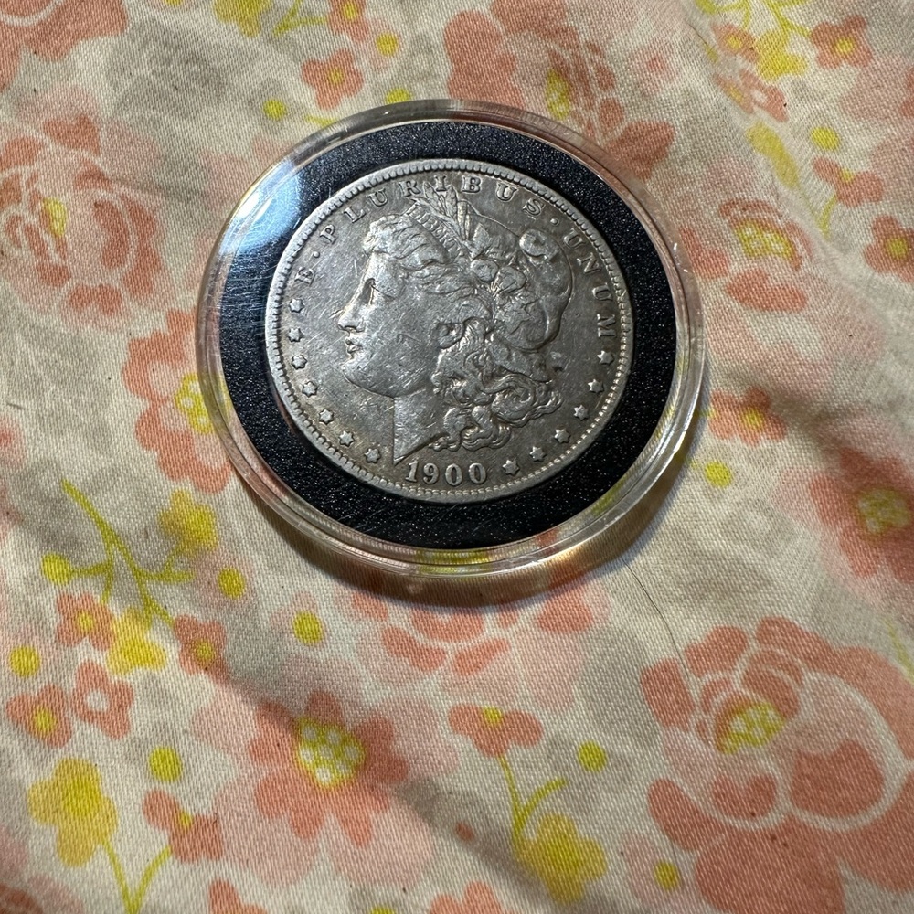 1900 Silver Coin in Protective Case